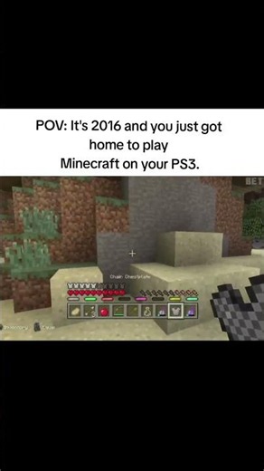 Title: POV: It's 2016 and you just got home to play Minecraft PS3 Minigames... 🥹