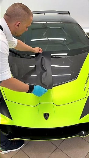 Lamborghini Huracan Matte Black Hood Stripe 🚗🖤✨