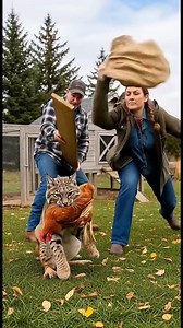 A bobcat grabbed a chicken Will the farmer and the woman save it?#bobcatattack #chickenrescue #animalrescue #wildlife #viralvideo #fblifestyle | Lifeline Souls