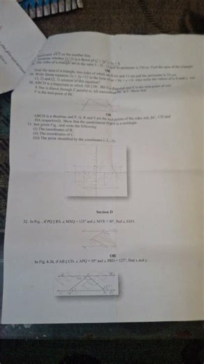 Class 9 Maths Part 1 Board Paper 2026 | RBSE 9th Maths Important Questions | Full Solution