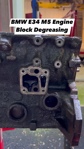 BMW E34 M5 Engine Block Degreasing #bmw #bmwe34 #bmwm5 #mechanic #cars #Automotive #tools #diy #restoration #projectcar | WeWrench