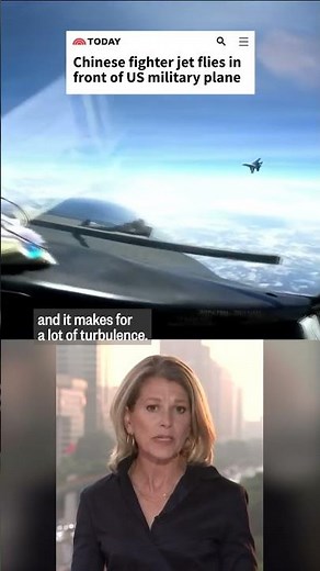 Video shows Chinese fighter jet flying in front of US military plane