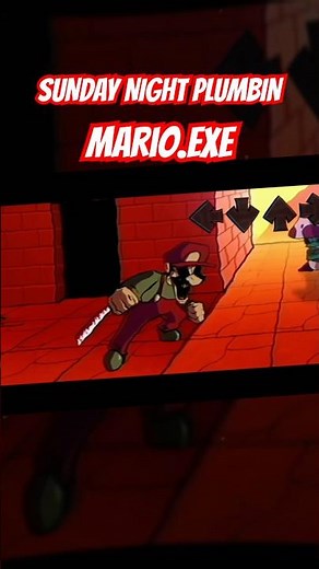 FNF MARIO.EXE #fnf #mario #exe #animation