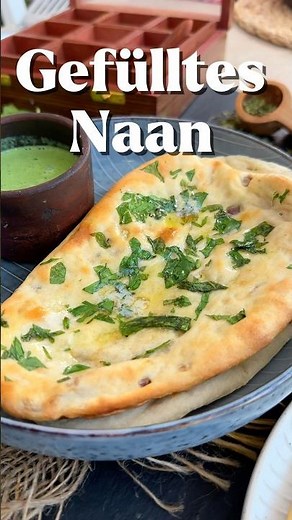 NAAN - gefülltes Fladenbrot #bread #naan #recipe