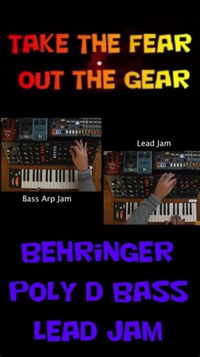 Behringer Poly D bass and lead jam #behringer #moog #minimoog #musicproducer #synth #music