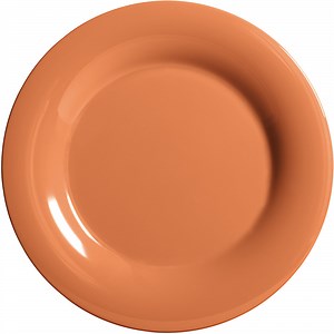 GET WP-9-PK 9" Diamond Harvest Pumpkin Wide Rim Plate - 24/Case