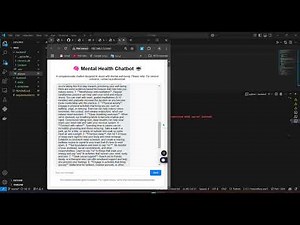 Chatbot Mental Health project - Full Stack Project