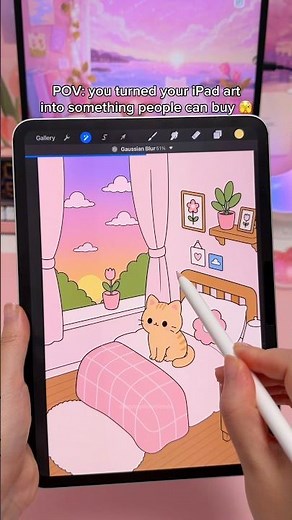 I turned my iPad art into something real 🫣