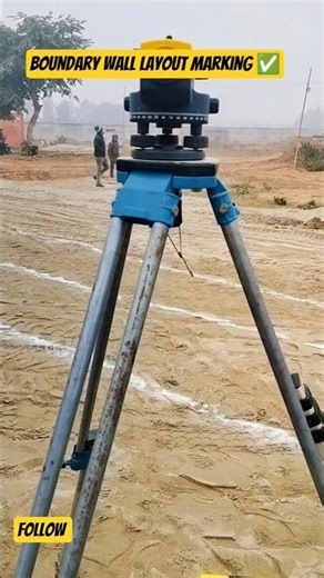 boundary wall layout marking ✅🔥 #miniblog #construction #house #shots #minivlog