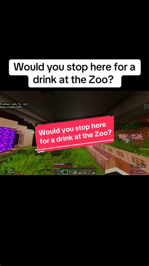 Enjoy a Drink at Our Minecraft Zoo!