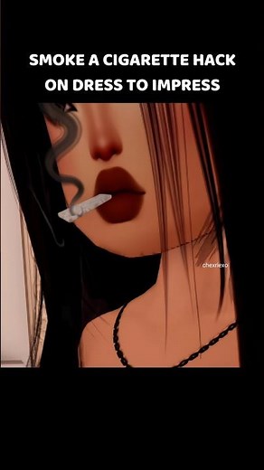 how to smoke a cigarette hack on dress to impress | #roblox #dresstoimpress #dtihacks #shorts #dti