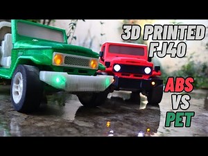 I Designed and 3D Printed Two RC FJ40s : One from ABS, One from Bottles