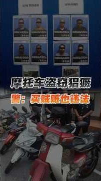 3个月捣破4偷摩托团伙 警逮捕21人