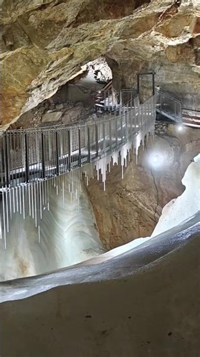 Dachstein Ice Cave in Hallstatt, Austria #icecave #europe #travel #nature