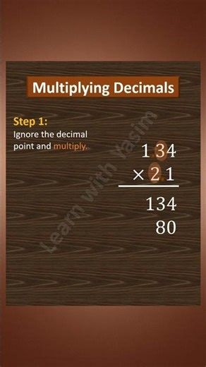 Multiplying Decimals|Decimal numbers multiplication| how to multiply decimals