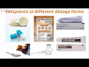Excipients in different dosage forms