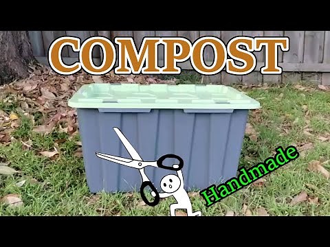 Handmade compost container for Beginners. It's super easy and simple.