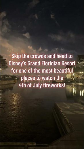 Small World Vacations Tip: A perfect place to watch the fireworks without the crowds!