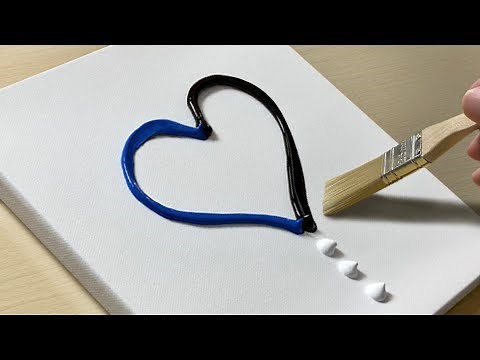 How to Draw a Couple Under the Moonlight / Acrylic Painting for Beginners