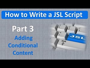 JSL Decoded: How to Write a JSL Script. Part 3.