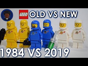 1980s Original LEGO Classic Space Minifig vs. 2019 Benny's Space Squad 70841