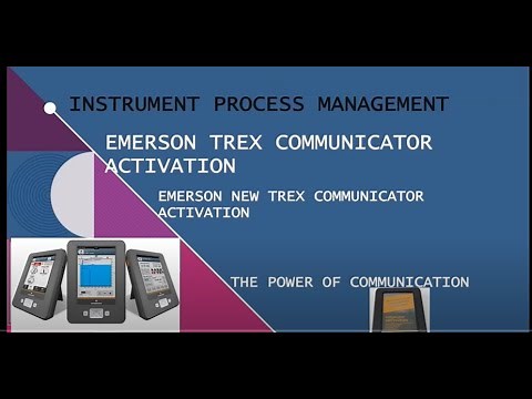 Emerson_TREX_Communicator_Activation_Upgrade_Studio #how to Activate the TREX Communicator