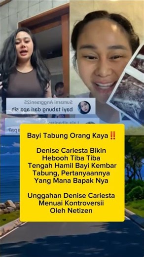Denise cariesta hamil anak kembar