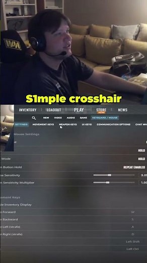 s1mple CS2 Crosshair (PRO Settings 👀)