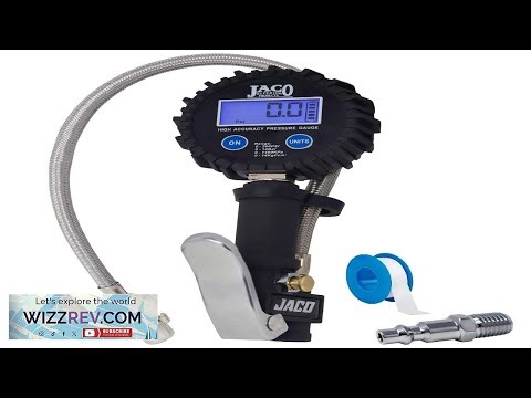 JACO FlowPro Digital Tire Inflator with Pressure Gauge 200 PSI