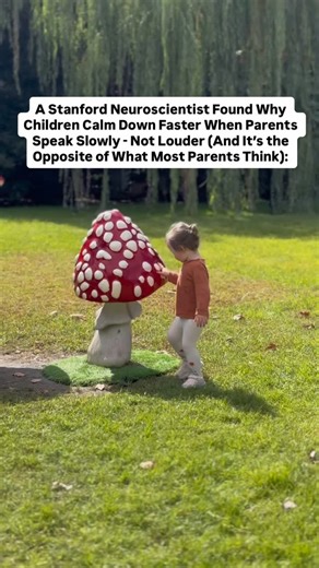 Mary on Instagram: "1. Stanford researchers studying parent-child communication found something counterintuitive: when parents raise their voice, children’s amygdala - the brain’s emotional alarm system - spikes instantly, even if the words are harmless. But when parents lower tone and pace, the child’s vagus nerve activates, signaling safety. As Dr. Laura Menendez from Stanford put it, “A calm tone doesn’t tell the child you’re in control - it tells their body the danger is over.” 2. In one rea