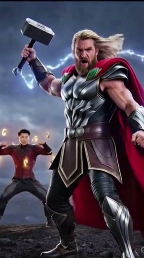 Thor & Shang-Chi Unite ⚡🔥 The Power You Didn’t Expect #AIShorts #thor #marvel #shangchi