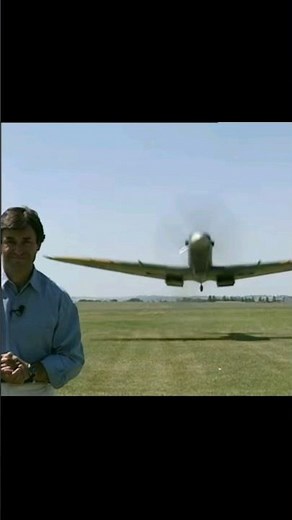 WWII Spitfire Fighter Plane SHOCKS Reporter With Unforgettable Flyby!