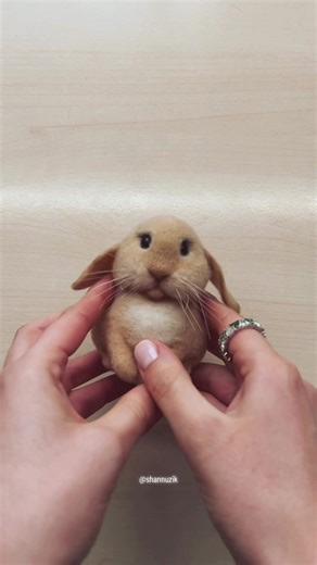 Needle Felted Bunny - Handmade Wool Felting Tutorial