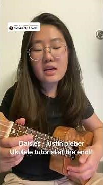 Daisies - justin bieber Ukulele tutorial!!