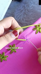 supper easy lazy daisy flower stitch💦🪻🪡 | Secret Hand Stitch
