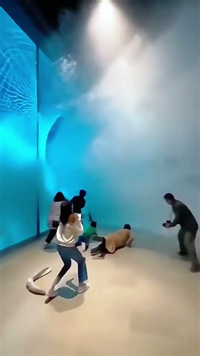 Aquarium Glass Explodes?! 😱 Tourists Sprint as Wave Floods Exhibit #ThrillingMoment #ViralFail