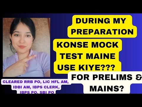 Best Mock test For Bank Exams | Cracked 6 exams using this mock test | #ibps #sbi #rrb #rbi #lic