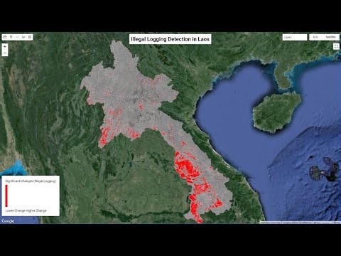 Illegal Logging Detection using Sentinel-1 imagery in Google Earth Engine || Illegal logging in Laos
