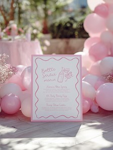 Pink Bottle Service Menu Sign – Girl Baby Shower Mocktail Bar (edit With Canva) - Etsy Canada