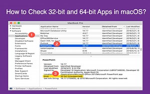 How To Check 32 Bit Apps Mac