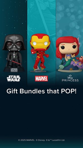 All wrapped up with a bow! Shop gift bundles from Disney, Marvel, & STAR WARS™. | Funko