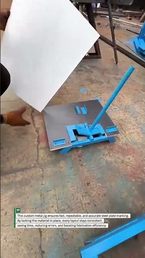 Smart Metal Jig for Fast & Accurate Steel Marking #Metalworking #Fabrication #Welding