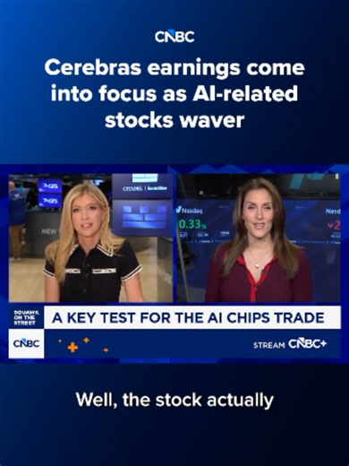 Cerebras is set to report its first quarterly results as a publicly traded company today. CNBC's Kristina Partsinevelos breaks down what to watch. Watch more at the #linkinbio or the link on screen. #CNBC #Cerebras
