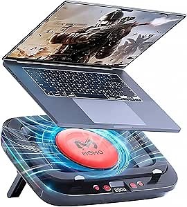 Gaming Laptop Cooler Turbo Fan Stand Compressed Air-Cooling Pad for Notebook 14-18” Advanced Seal Foam Heat Dissipation with RGB Lighting, 7-Level Adjustment, Dust Protection - Conquer Lag, Stay Cool