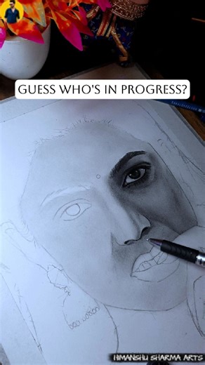 GUESS WHO❓️🤔 | Part 1 | #art #drawing #sketch #artshorts #artist