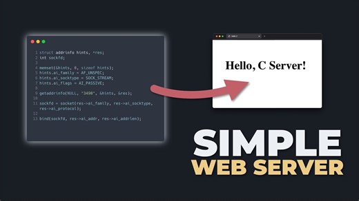 【双语 纯享】⚡C语言打造Web服务器🔥 | 从0到1手写网络协议栈教科书级实现