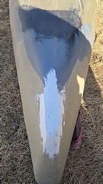 Repairing kayak with flex seal paste