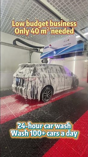 Run your own touchless car wash with just one person—fully automated, no staff needed!#carwash