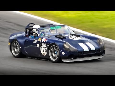 TVR Tuscan Challenge Race Car: 4.5 AJP V8 Engine Sound in action at Monza Circuit!