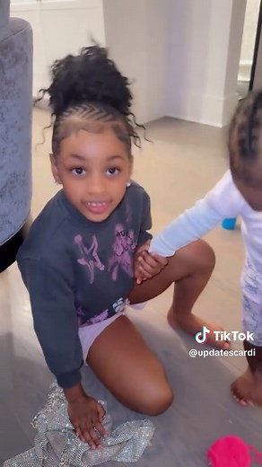 Cardi B with Kids Kulture, Wave, and Blossom